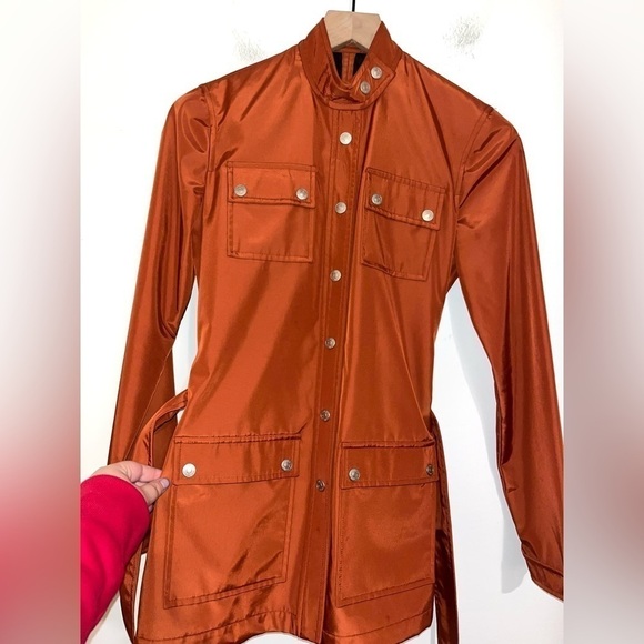 ULLA JOHNSON Rare Rust Utility Jacket with Belt Size Small - Picture 3 of 15